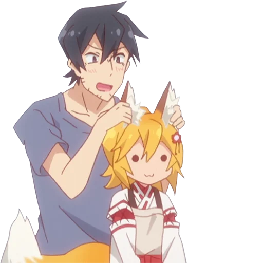 💆‍♀️ Стикер «Sewayaki Kitsune no Senko-san» для Telegram