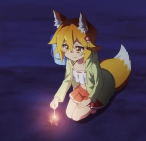 🔥 Стикер «The Helpful Fox Senko San» для Telegram
