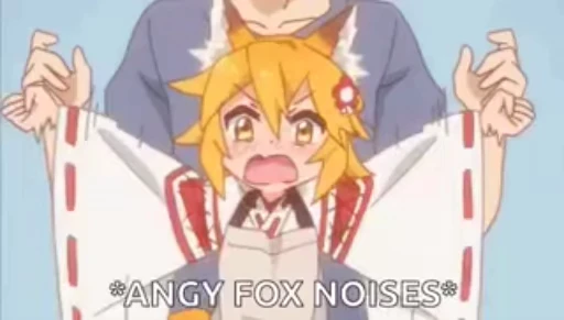 😡 Стикер «The Helpful Fox Senko San» для Telegram