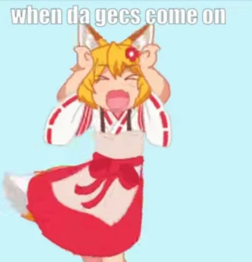 💃 Стикер «The Helpful Fox Senko San» для Telegram