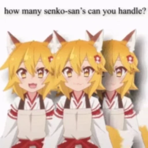 🐱 Стикер «The Helpful Fox Senko San» для Telegram