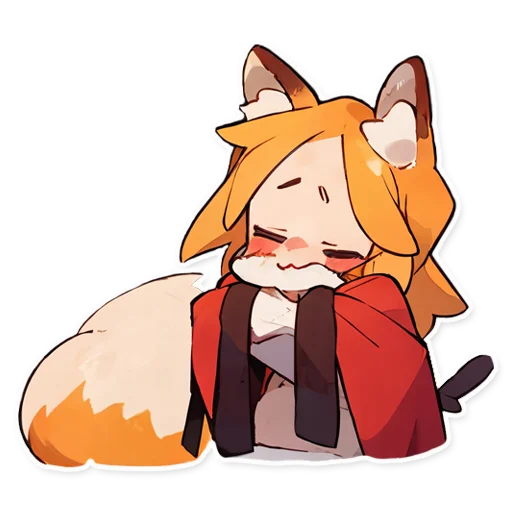 🦊 Стикер «Сенко Сан Senko San» для Telegram