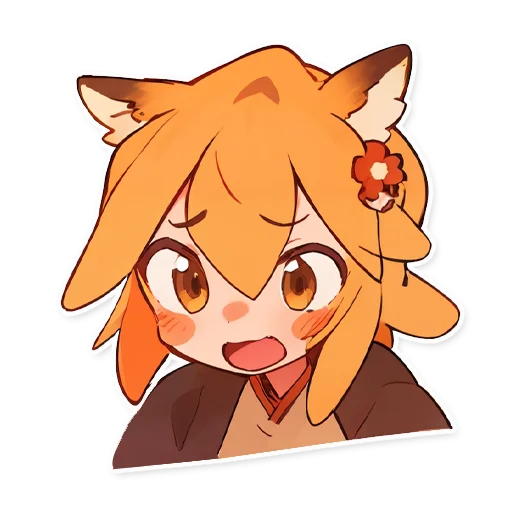 😦 Стикер «Сенко Сан Senko San» для Telegram