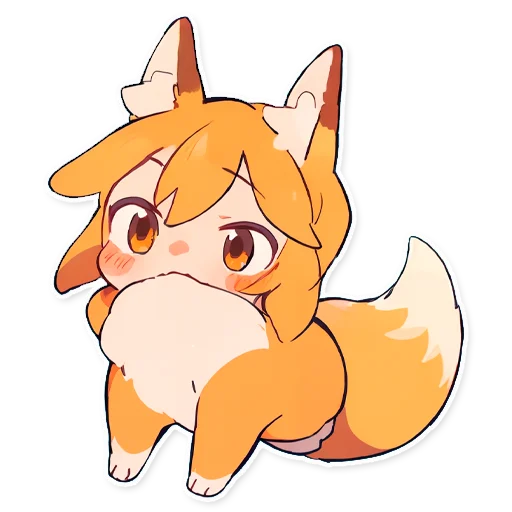 🦊 Стикер «Сенко Сан Senko San» для Telegram