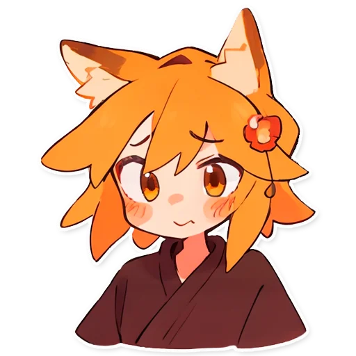 😕 Стикер «Сенко Сан Senko San» для Telegram