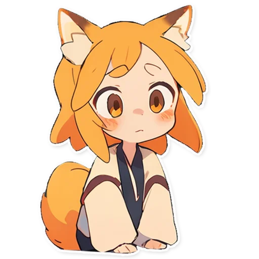 😕 Стикер «Сенко Сан Senko San» для Telegram