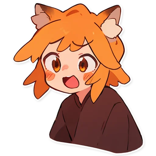 😧 Стикер «Сенко Сан Senko San» для Telegram