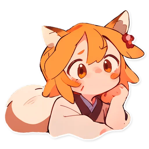 😊 Стикер «Сенко Сан Senko San» для Telegram
