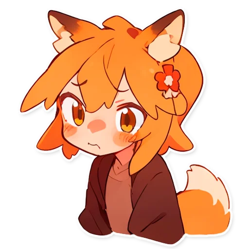 😕 Стикер «Сенко Сан Senko San» для Telegram