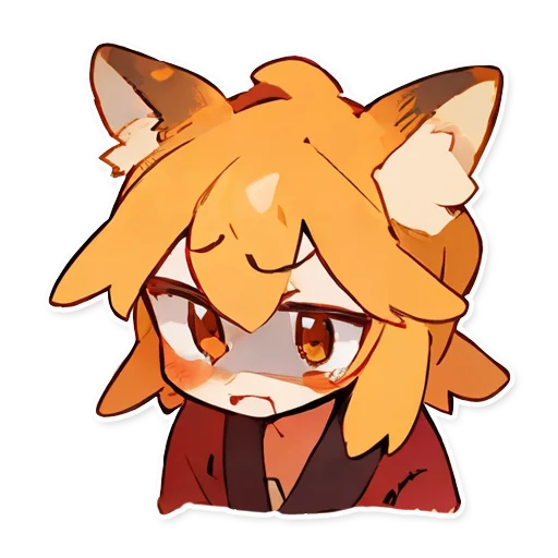 😨 Стикер «Сенко Сан Senko San» для Telegram
