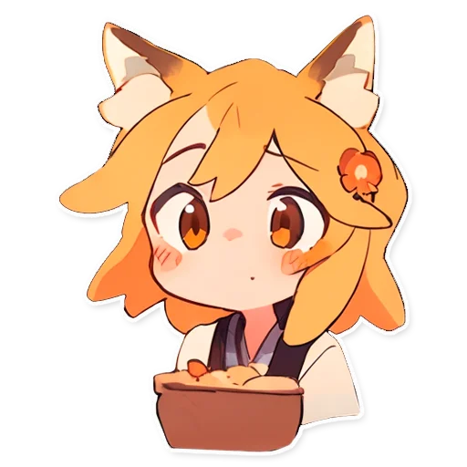 🍮 Стикер «Сенко Сан Senko San» для Telegram