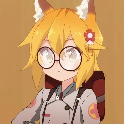 👨‍⚕ Стикер «The Helpful Fox Senko san» для Telegram