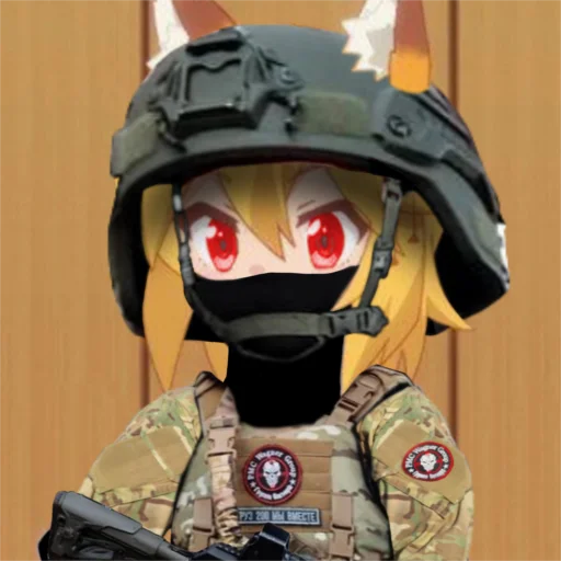 🪖 Стикер «The Helpful Fox Senko san» для Telegram