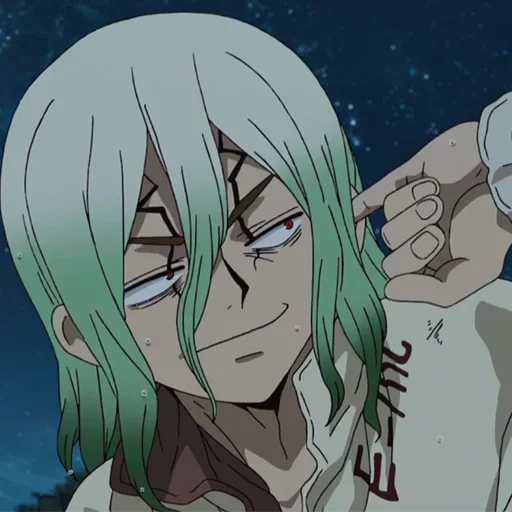 🔬 Стикер «Senku Ishigami» для Telegram