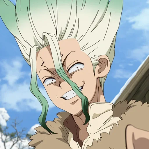 🔬 Стикер «Senku Ishigami» для Telegram