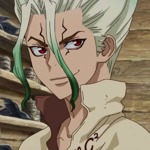 🔬 Стикер «Senku Ishigami» для Telegram