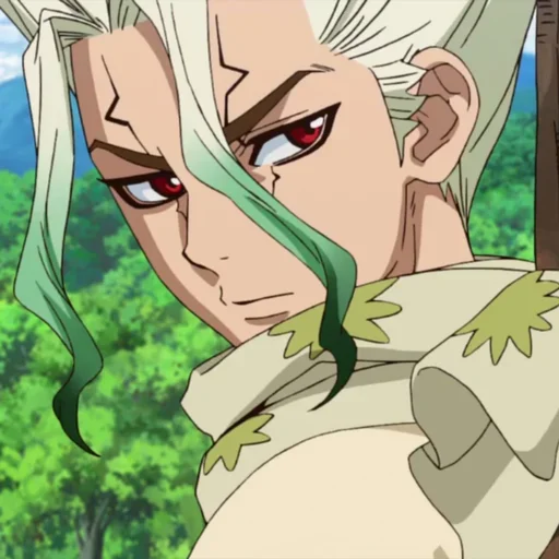 🔬 Стикер «Senku Ishigami» для Telegram