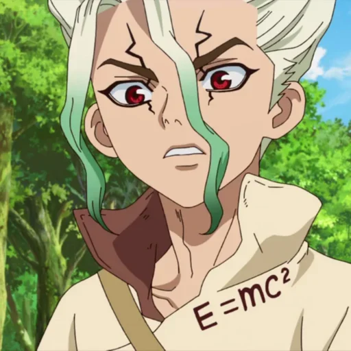🔬 Стикер «Senku Ishigami» для Telegram