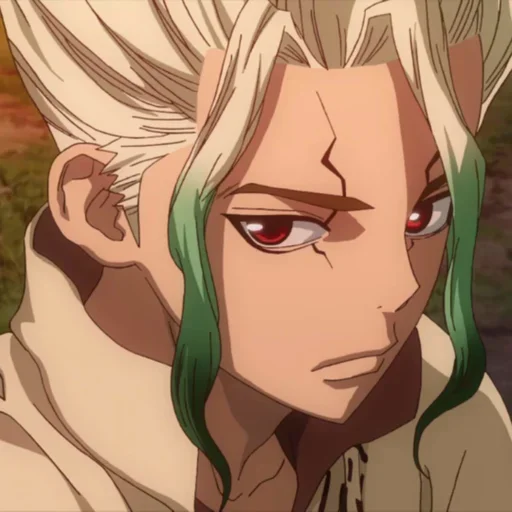 🔬 Стикер «Senku Ishigami» для Telegram