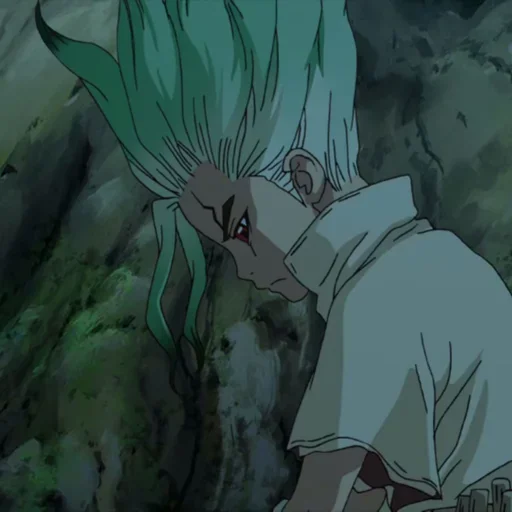 🔬 Стикер «Senku Ishigami» для Telegram
