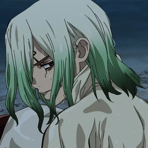 🔬 Стикер «Senku Ishigami» для Telegram