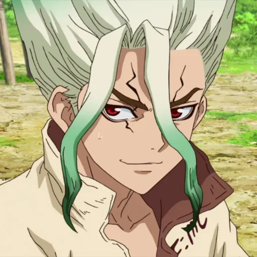 🔬 Стикер «Senku Ishigami» для Telegram