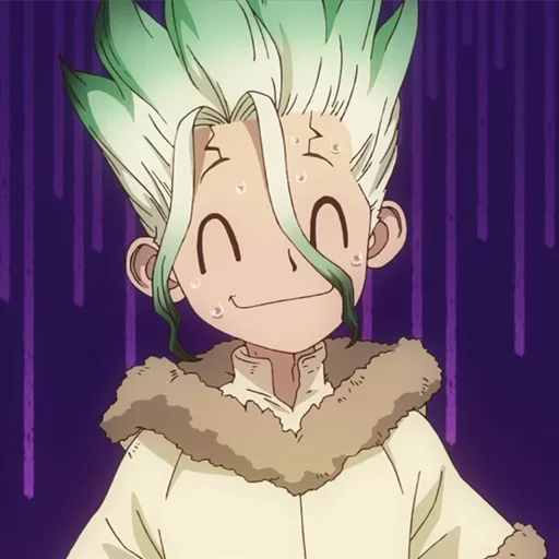 🔬 Стикер «Senku Ishigami» для Telegram