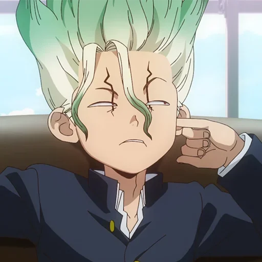 🔬 Стикер «Senku Ishigami» для Telegram