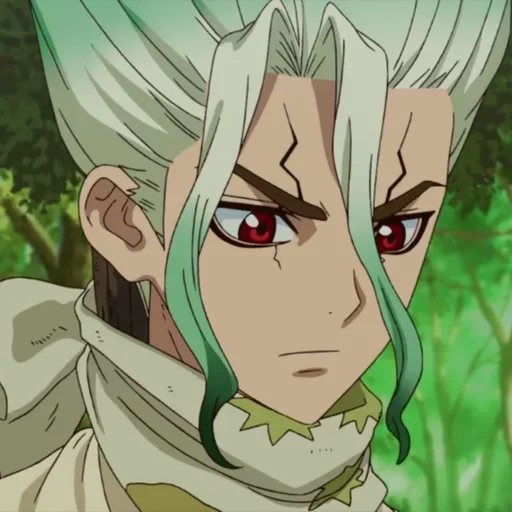 🔬 Стикер «Senku Ishigami» для Telegram