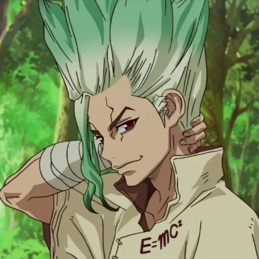 🔬 Стикер «Senku Ishigami» для Telegram