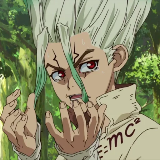 🔬 Стикер «Senku Ishigami» для Telegram
