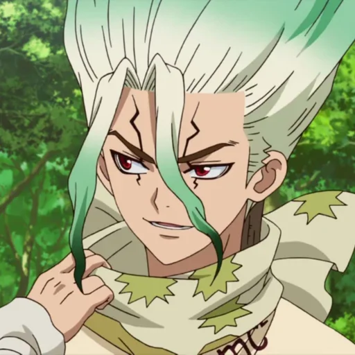 🔬 Стикер «Senku Ishigami» для Telegram