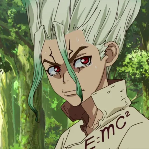🔬 Стикер «Senku Ishigami» для Telegram