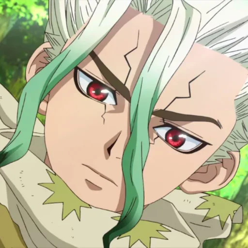🔬 Стикер «Senku Ishigami» для Telegram