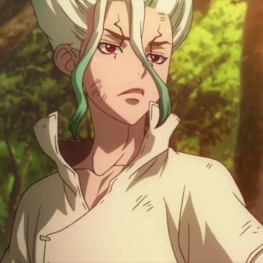 🔬 Стикер «Senku Ishigami» для Telegram