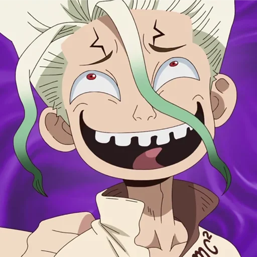 🔬 Стикер «Senku Ishigami» для Telegram