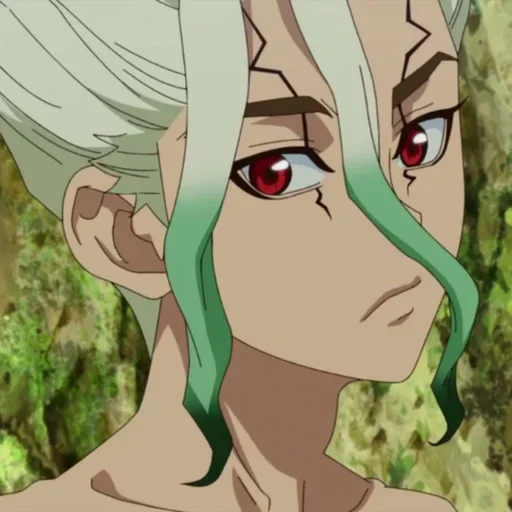 🔬 Стикер «Senku Ishigami» для Telegram