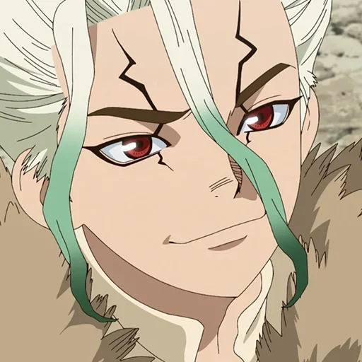 🔬 Стикер «Senku Ishigami» для Telegram