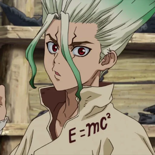 🔬 Стикер «Senku Ishigami» для Telegram
