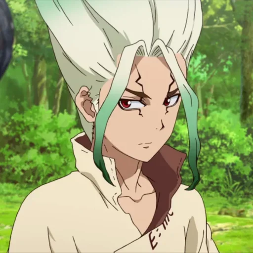 🔬 Стикер «Senku Ishigami» для Telegram