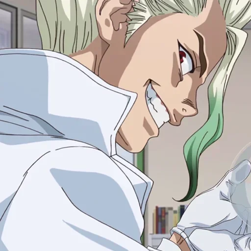 🔬 Стикер «Senku Ishigami» для Telegram