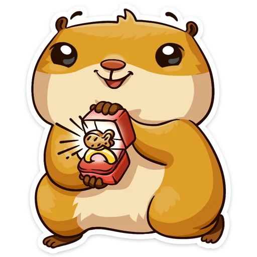 💍 Стикер «Влюбленный Сеня» для Telegram