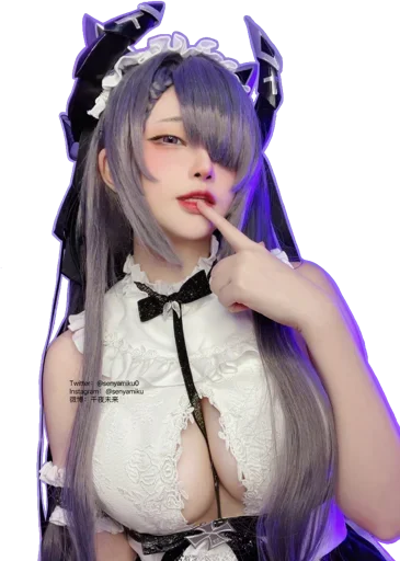 😍 Стикер «Cosplay (senyamiku)» для Telegram