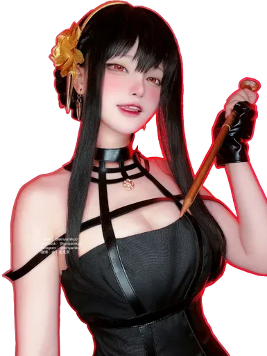 😍 Стикер «Cosplay (senyamiku)» для Telegram