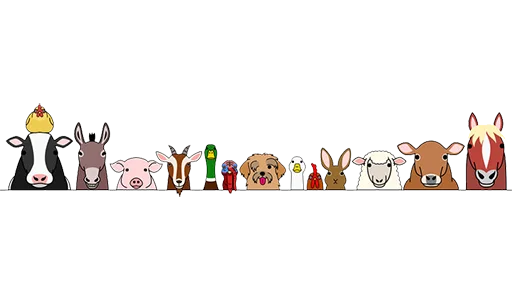 🐮 Стикер «Separator Bird Animal» для Telegram