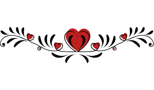 ❤️ Стикер «Separator Hearts» для Telegram