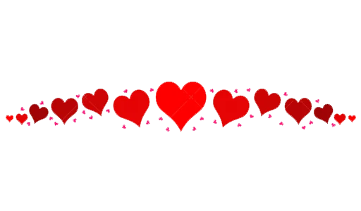 ❤️ Стикер «Separator Hearts» для Telegram