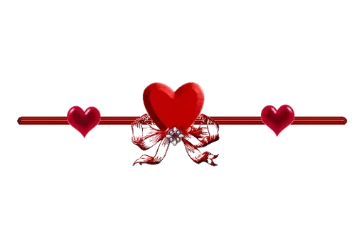❤️ Стикер «Separator Hearts» для Telegram