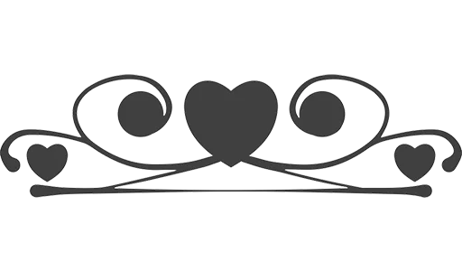 🖤 Стикер «Separator Hearts» для Telegram