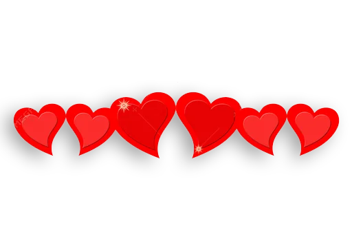 ❤️ Стикер «Separator Hearts» для Telegram